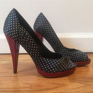 Steve Madden Polka Dot Rockabilly Heels Richh